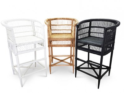 Malawi Rattan Bar Stool